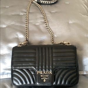 Prada Quilted Leather Crossbody Handbag